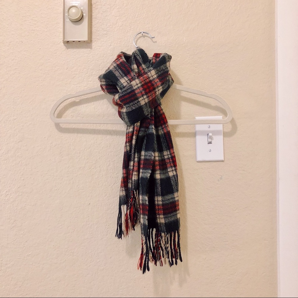 Red & Black Plaid Scarf